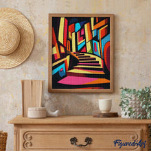 Load image into Gallery viewer, Diamond Painting - Bold Abstract Staircase