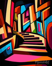 Load image into Gallery viewer, Diamond Painting - Bold Abstract Staircase