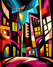 Load image into Gallery viewer, Diamond Painting - Bold Abstract Cityscape
