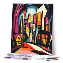 Load image into Gallery viewer, Diamond Painting - Bold Abstract Moonlit City