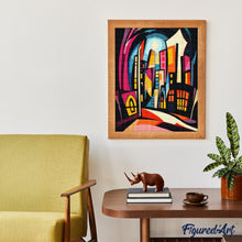 Load image into Gallery viewer, Diamond Painting - Bold Abstract Moonlit City