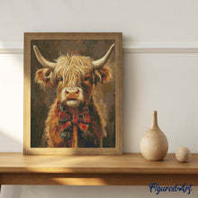 Load image into Gallery viewer, Diamond Painting - Highland Cow Gentleman