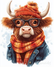 Load image into Gallery viewer, Diamond Painting - Highland Cow Cozy Vibes
