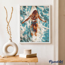 Load image into Gallery viewer, Diamond Painting - Sunlit Ocean Woman