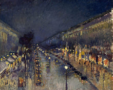 Load image into Gallery viewer, Diamond Painting - Boulevard Montmartre, Night Effect - Pissarro