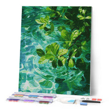 Load image into Gallery viewer, Diamond Painting - Leaves on Crystal Water