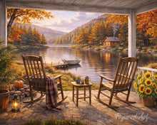 Load image into Gallery viewer, Diamond Painting - Autumn Lakeside Retreat