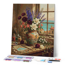 Load image into Gallery viewer, Diamond Painting - Mediterranean Floral Harmony
