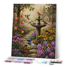 Load image into Gallery viewer, Diamond Painting - Garden Fountain Symphony