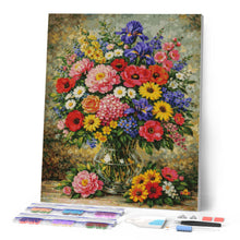 Load image into Gallery viewer, Diamond Painting - Colorful Wildflower Vase