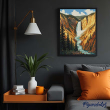 Load image into Gallery viewer, Diamond Painting - Yellowstone National Park, Lower Falls - Wyoming