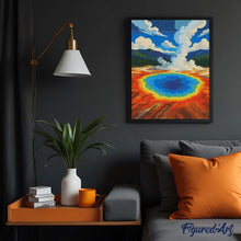 Load image into Gallery viewer, Diamond Painting - Yellowstone National Park, Grand Prismatic Spring - Wyoming