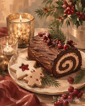 Load image into Gallery viewer, Diamond Painting - Christmas Yule Log