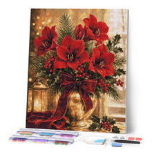 Load image into Gallery viewer, Diamond Painting - Christmas Poinsettias