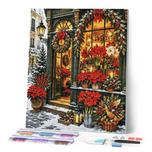Load image into Gallery viewer, Diamond Painting - Christmas Flower Shop