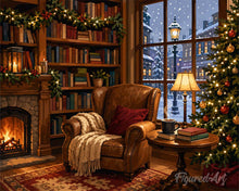 Load image into Gallery viewer, Diamond Painting - Christmas by the Fireplace