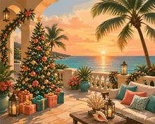 Load image into Gallery viewer, Diamond Painting - Christmas by the Ocean