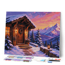 Load image into Gallery viewer, Diamond Painting - Cozy Winter Cabin