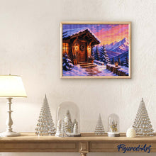 Load image into Gallery viewer, Diamond Painting - Cozy Winter Cabin