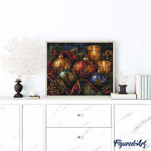 Load image into Gallery viewer, Diamond Painting - Festive Christmas Baubles