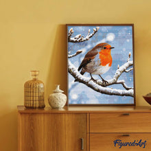 Load image into Gallery viewer, Diamond Painting - Winter Robin