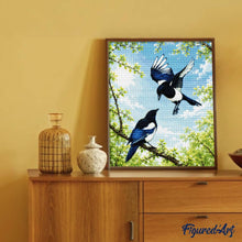 Load image into Gallery viewer, Diamond Painting - Spring Magpies