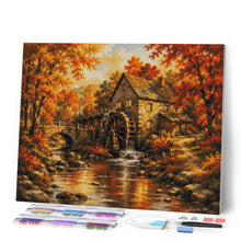 Load image into Gallery viewer, Diamond Painting - Old Watermill in Autumn