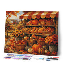 Load image into Gallery viewer, Diamond Painting - Rustic Autumn Farm Stand