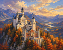 Load image into Gallery viewer, Diamond Painting - Neuschwanstein Castle in Autumn