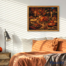 Load image into Gallery viewer, Diamond Painting - Thanksgiving Table by Candlelight