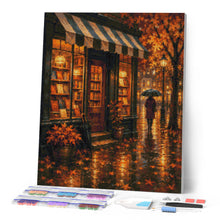 Load image into Gallery viewer, Diamond Painting - Rainy Autumn Bookshop