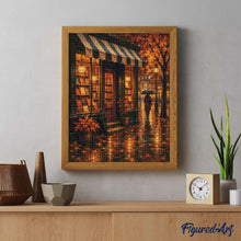 Load image into Gallery viewer, Diamond Painting - Rainy Autumn Bookshop