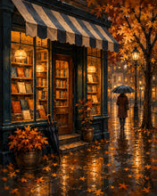 Load image into Gallery viewer, Diamond Painting - Rainy Autumn Bookshop