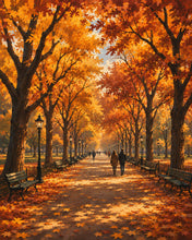 Load image into Gallery viewer, Diamond Painting - Central Park and Literary Walk in Autumn