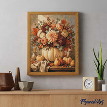 Load image into Gallery viewer, Diamond Painting - Floral Pumpkin Centrepiece