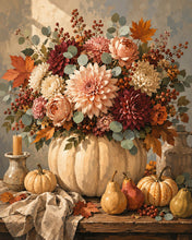 Load image into Gallery viewer, Diamond Painting - Floral Pumpkin Centrepiece