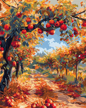 Load image into Gallery viewer, Diamond Painting - Red Apples on an Autumn Tree