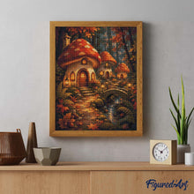 Load image into Gallery viewer, Diamond Painting - Enchanted Mushroom Village