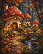 Load image into Gallery viewer, Diamond Painting - Enchanted Mushroom Village