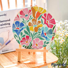 Load image into Gallery viewer, Diamond Painting on Wood Slice - Van Gogh - Sunflowers