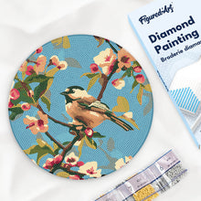 Load image into Gallery viewer, Diamond Painting on Wood Slice - Bird on Branch Figured'Art UK