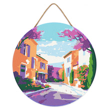 Load image into Gallery viewer, Diamond Painting on Wood Slice - Provence Spring