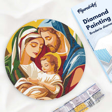 Load image into Gallery viewer, Diamond Painting on Wood Slice - Holy Family Figured'Art UK