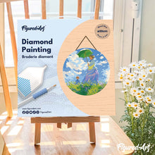 Load image into Gallery viewer, Diamond Painting on Wood Slice - The walk - Monet