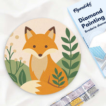 Load image into Gallery viewer, Diamond Painting on Wood Slice - Fox Figured'Art UK