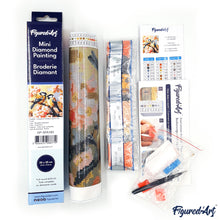 Load image into Gallery viewer, Mini Diamond Painting 25x25cm - Pagoda and Mount Fuji