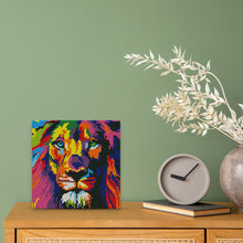 Load image into Gallery viewer, Mini Diamond Painting 25x25cm - Lion Pop Art