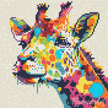 Load image into Gallery viewer, Mini Diamond Painting 25x25cm - Giraffe Abstract Pop Art