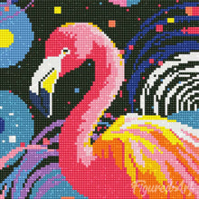 Load image into Gallery viewer, Mini Diamond Painting 25x25cm - Flamingo Abstract Pop Art
