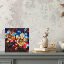Load image into Gallery viewer, Mini Diamond Painting 25x25cm - Shiny Golden Flowers